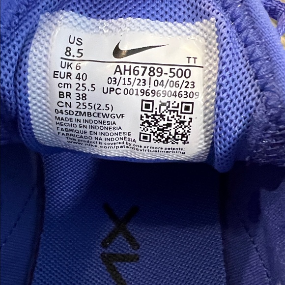 Women's Nike Air Max 270 Lt Ultramarine Lt Ultramarine - Picture 7 of 7